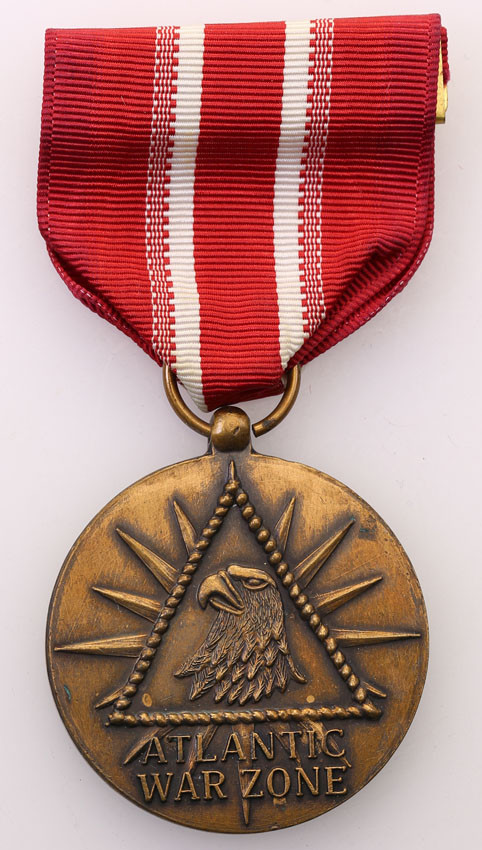 USA. Medal za Służbę na Atlantyku (Atlantic War Zone Medal)